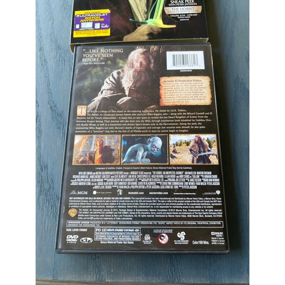 The Hobbit An Unexpected Journey DVD 2 Disc Special Edition Pre-Loved - Picture 4 of 8